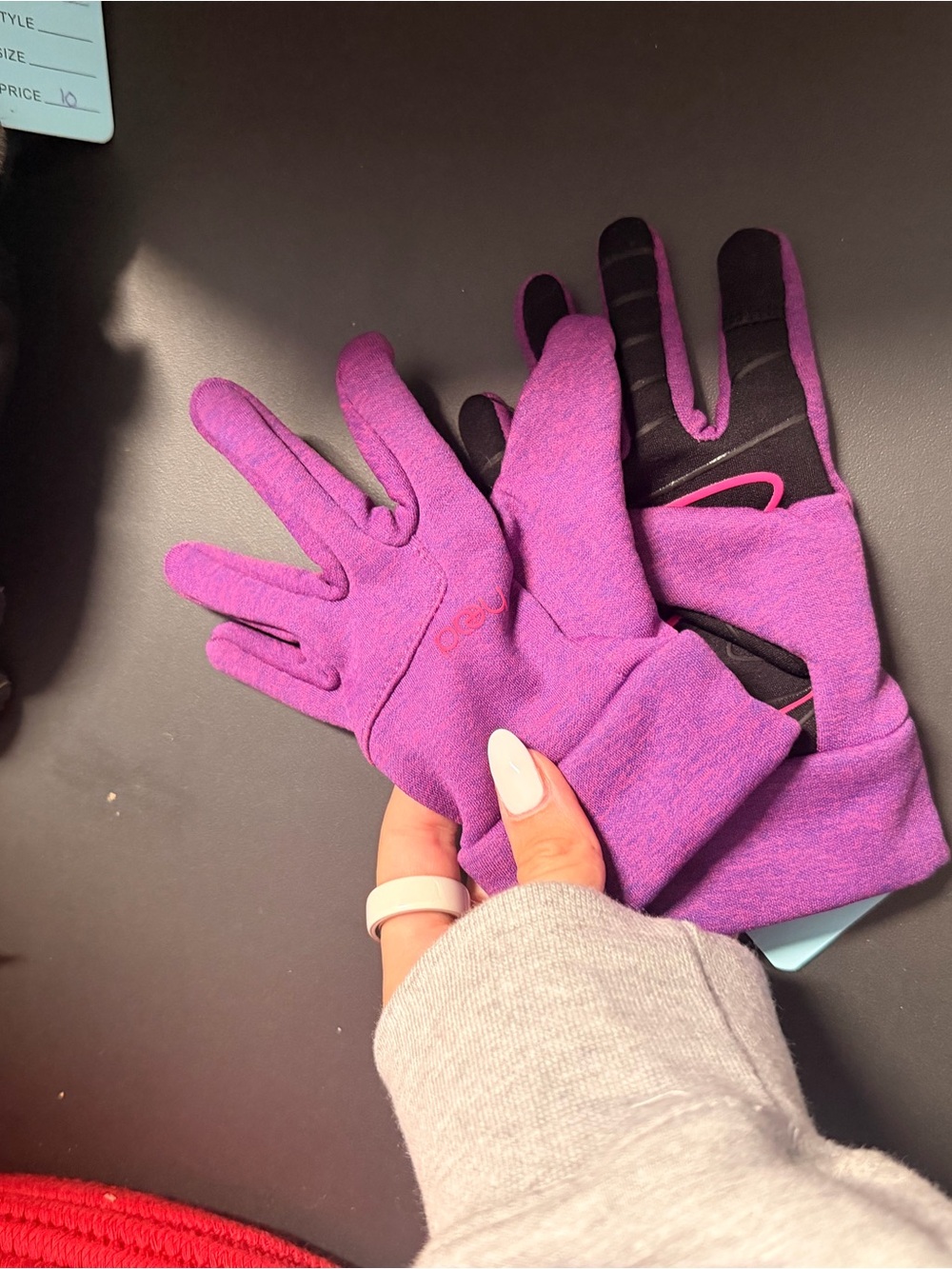 Head Purple Women's Touchscreen Compatible Gloves with Black Grip